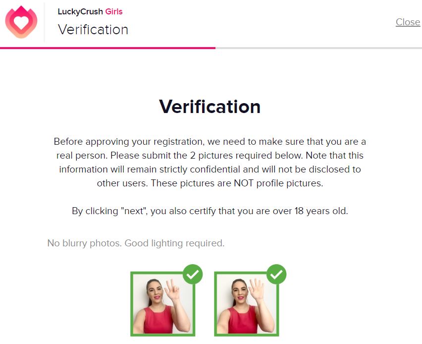 LuckyCrush Verification