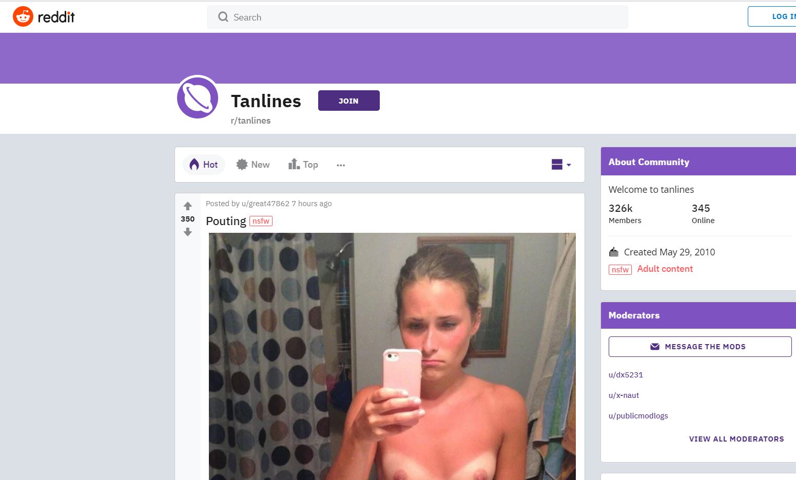 tanlines