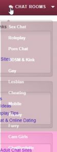 categories that 321 sex chat lists on their site