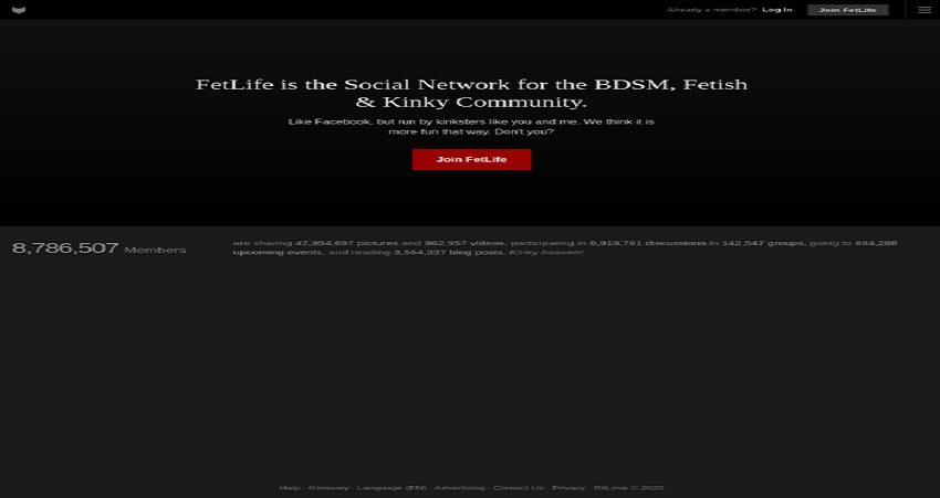 Fetlife home