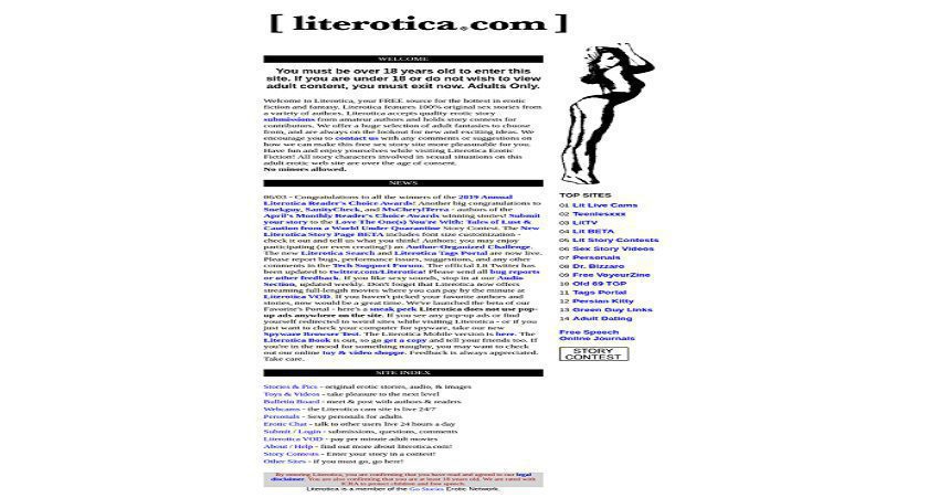 Literotica home