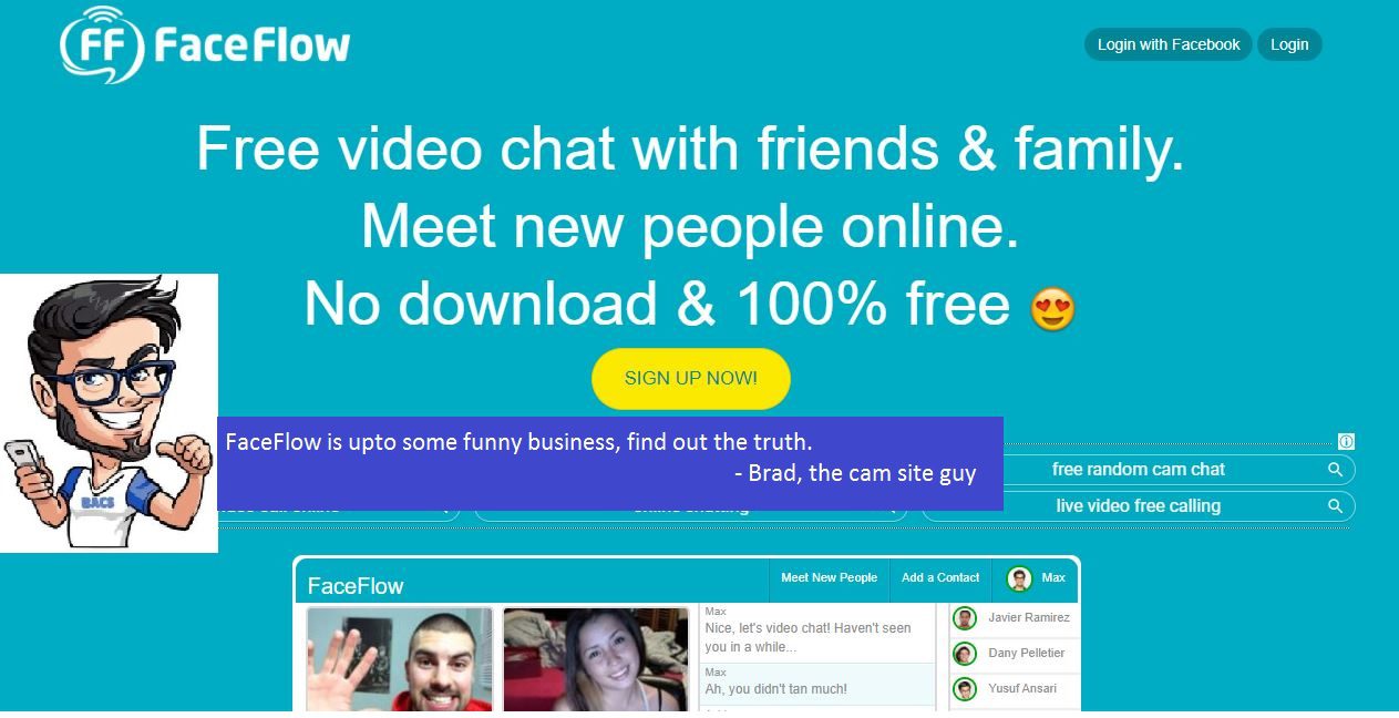 FaceFlow - Warning RE: Video Chat Rooms | Best Adult Cam Sites