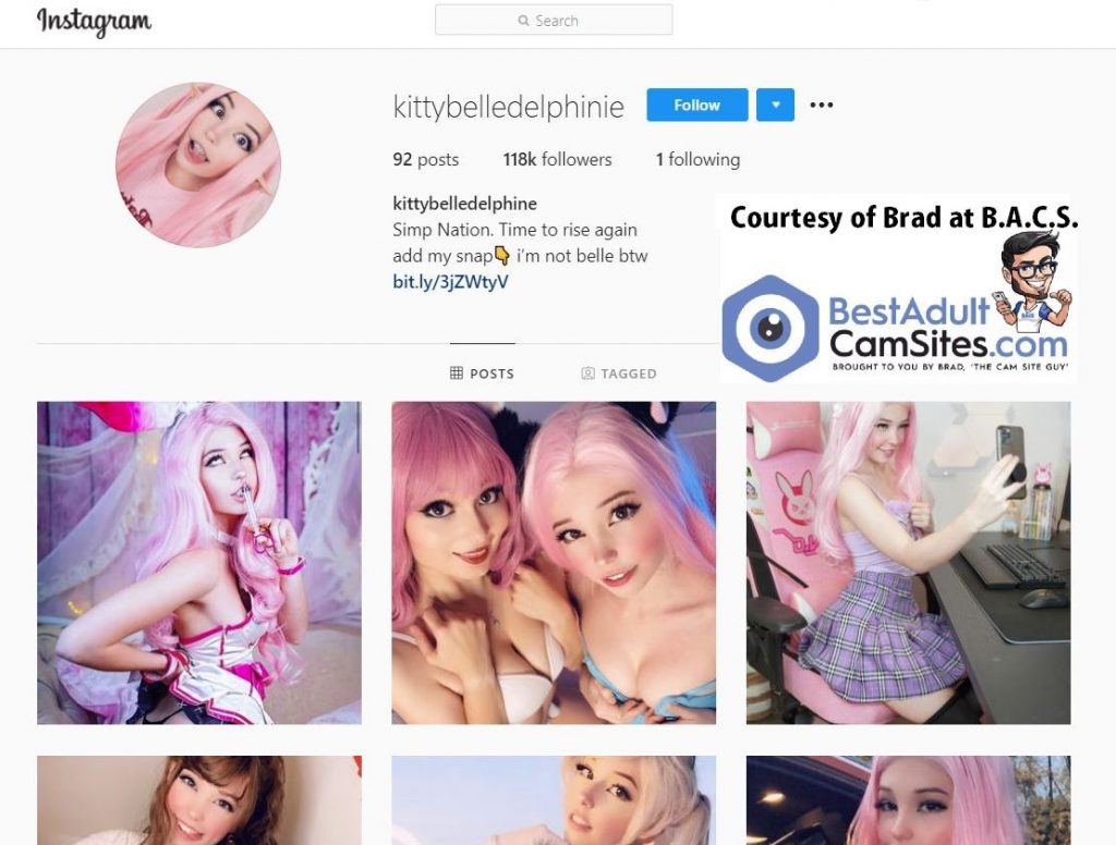 Belle Delphine instagram