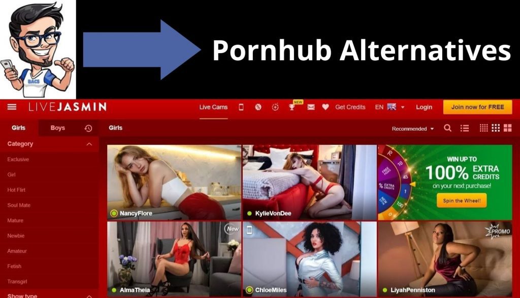 pornhub alternatives